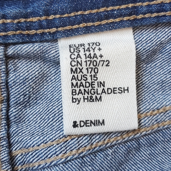 H&M Girls Denim Shorts Size 14Y+. - Picture 6 of 8